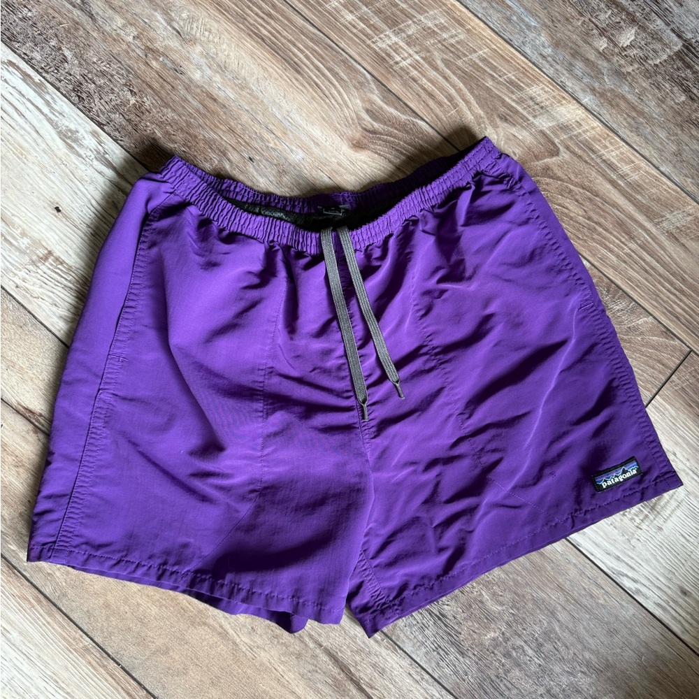 Patagonia Purple Women's Drawstring Athletic Shorts MEDIUM